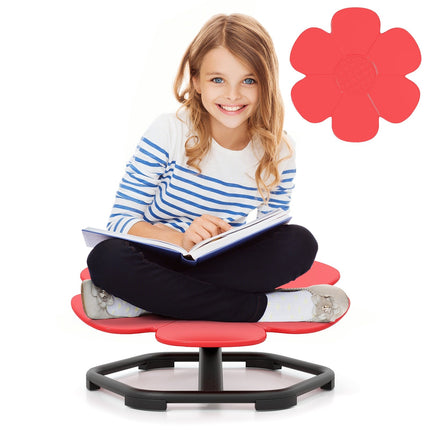 Children's Sensory Swivel Chair, 360 Rotation, Red
