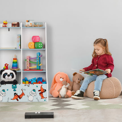 Children's Shelf with Puppies Motif