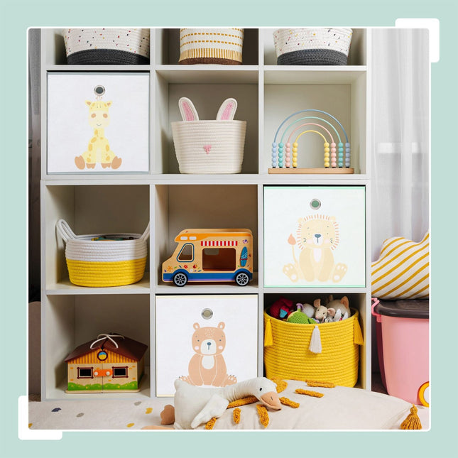 Opbergdozen voor kinderen, opvouwbaar, 3-pack