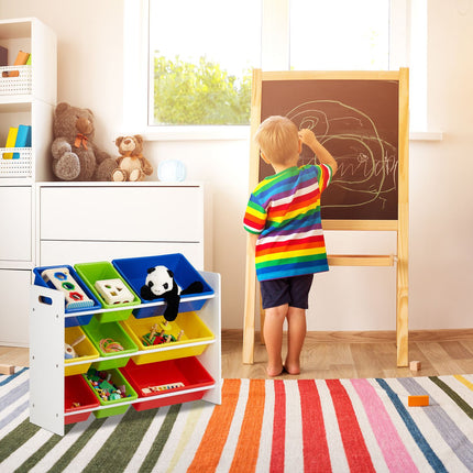Children's Storage Shelf with Bins