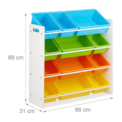 Children's Storage Shelf with Bins
