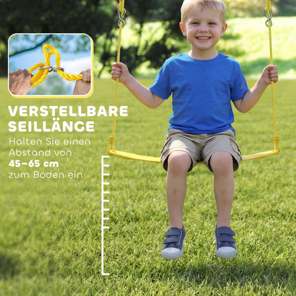 Children's Swing Set with Adjustable Ropes, 100cm Nest Swing