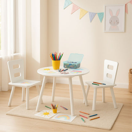 Children's Table and Chair Set with Storage