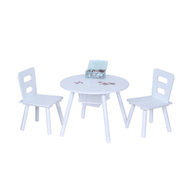 Children's Table and Chair Set with Storage