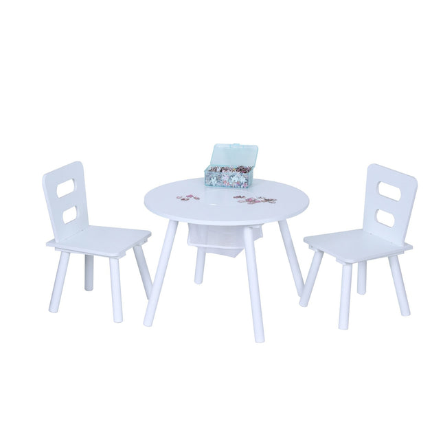 Children's Table and Chair Set with Storage