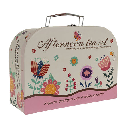 Children's Tea Set with Suitcase – 12-Piece Porcelain