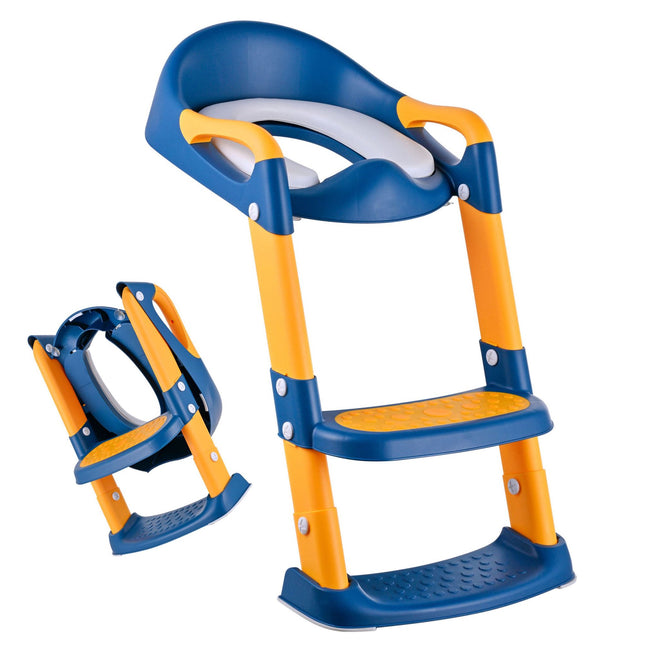 Children's Toilet Seat with Steps, Adjustable, Non-Slip