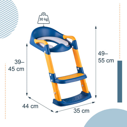 Children's Toilet Seat with Steps, Adjustable, Non-Slip