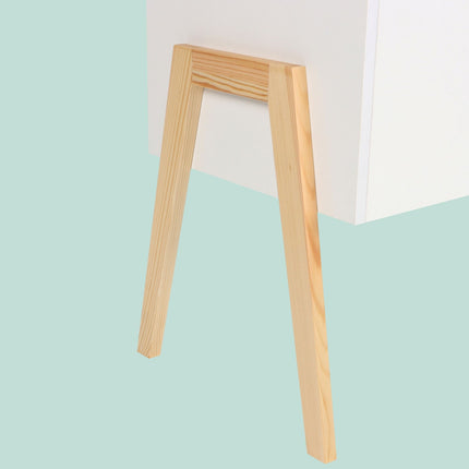 Children's Toy Chest – Scandinavian Design, Wooden Legs