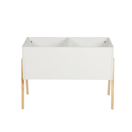 Children's Toy Chest – Scandinavian Design, Wooden Legs