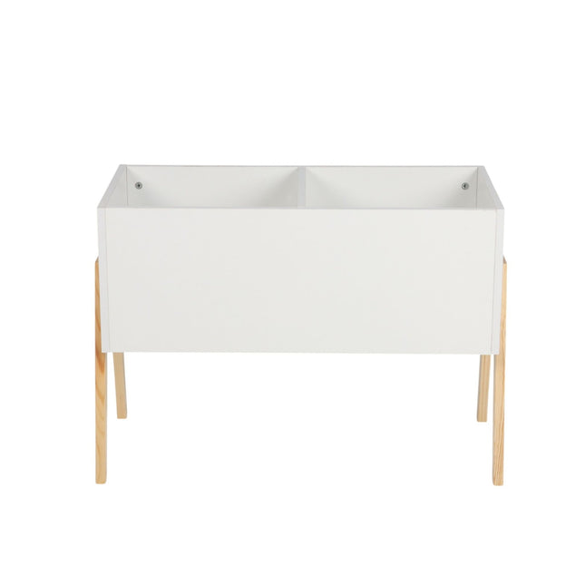 Children's Toy Chest – Scandinavian Design, Wooden Legs