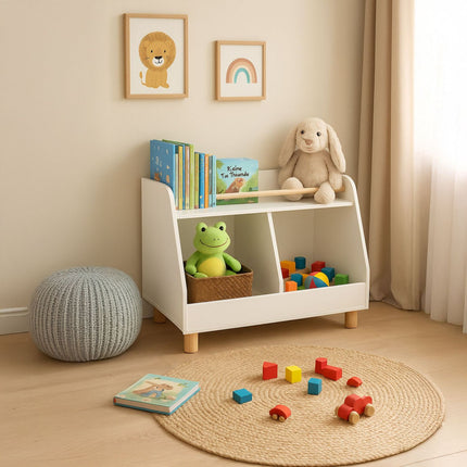 Children's Toy Shelf with 2 Compartments