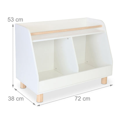 Children's Toy Shelf with 2 Compartments