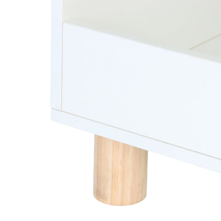 Children's Toy Storage Shelf – 2 Compartments, 1 Shelf
