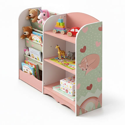 Children's Toy Storage Shelf with 7 Compartments