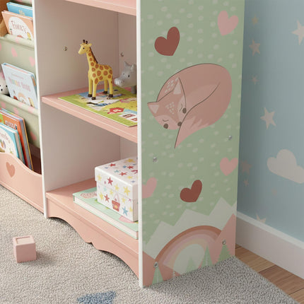 Children's Toy Storage Shelf with 7 Compartments