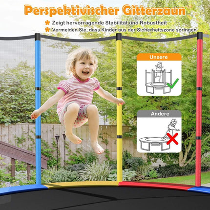 Children's Trampoline with Safety Net, Ø140cm, 135kg Capacity
