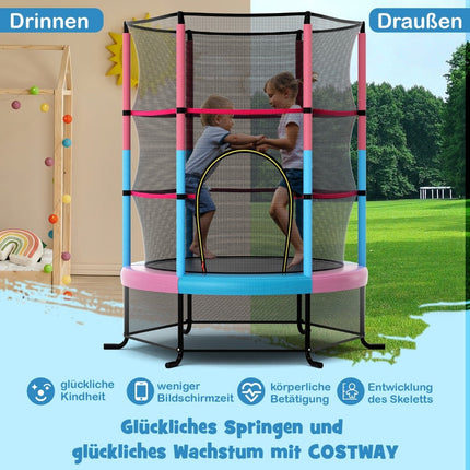 Children's Trampoline with Safety Net, 165cm, 200kg Capacity
