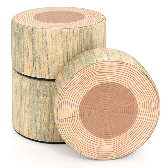 Children's Tree Stump Stool Set, 3-Piece, Green