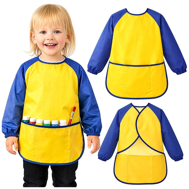 Children's Waterproof Painting Apron with Sleeves, Size S