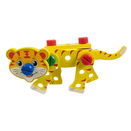 Children's Wooden Toolbox DIY Kit, Build Animals & Vehicles