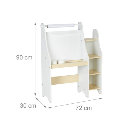 Children's board with compartment and chair