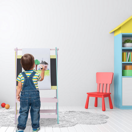 Children's board with paper roll