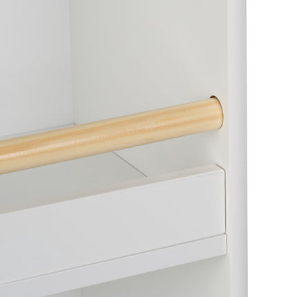 Children's bookshelf with 3 compartments