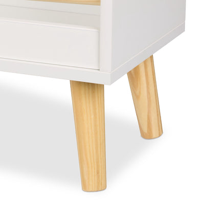 Children's bookshelf with 3 compartments