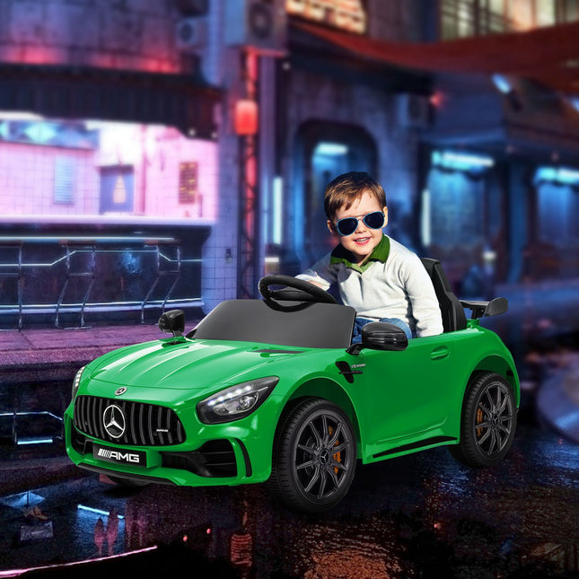 Electric car for children, 12V, Remote control, USB & MP3, Green