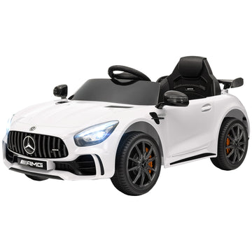 Electric car for children with remote control & music - White