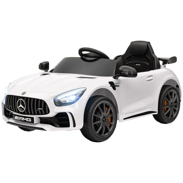 Electric car for children with remote control & music - White