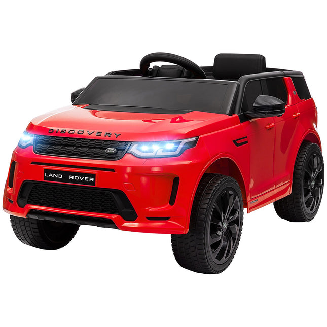 Electric children's car 12V with remote control, LED lights, red