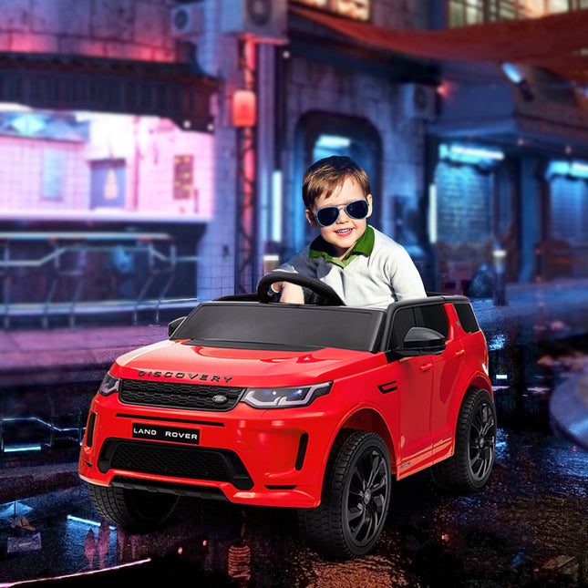 Electric children's car 12V with remote control, LED lights, red
