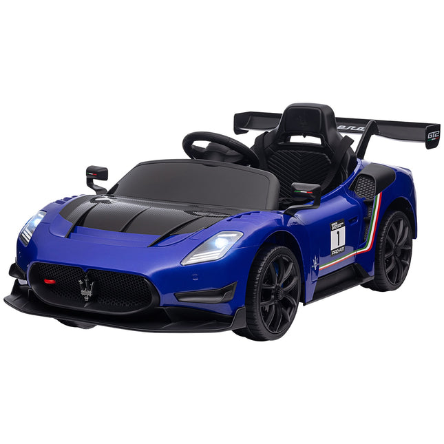 Children's 12V electric car with remote control, light, blue