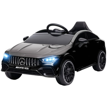 12V electric car for children with remote control, lights, music, black