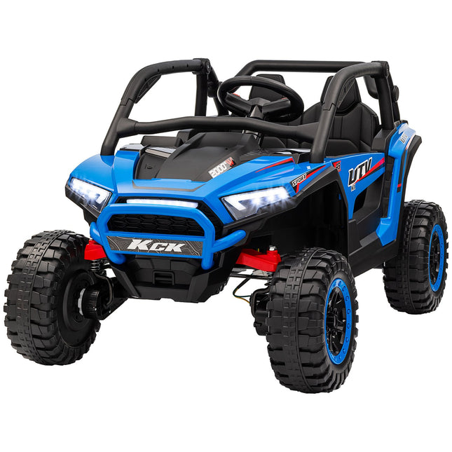 Children's 24V electric car, terrain, music, remote control, blue