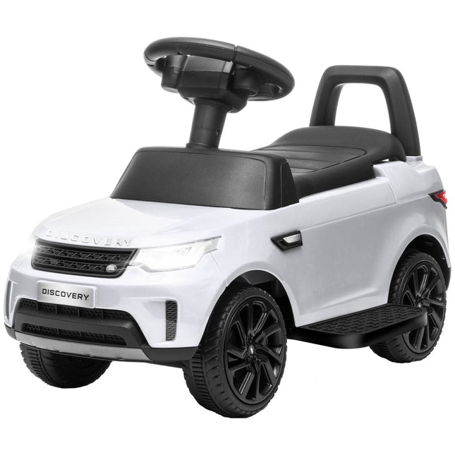 Children's 2-in-1 electric car with music and lights, white