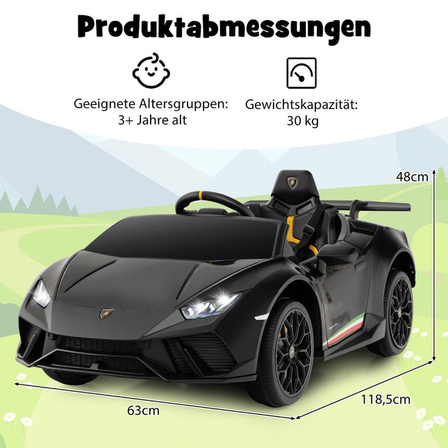 Children's electric car Lamborghini 12V children's car electric with remote control black