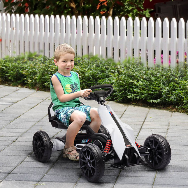 Electric Drift Go-Kart for children, 12V, 3-8 years, White