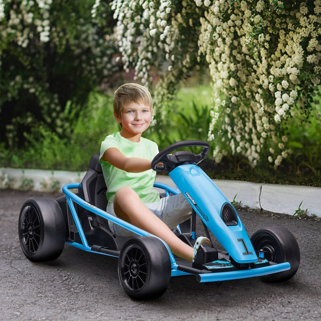 Electric go-kart for children 24V with music & safety belt