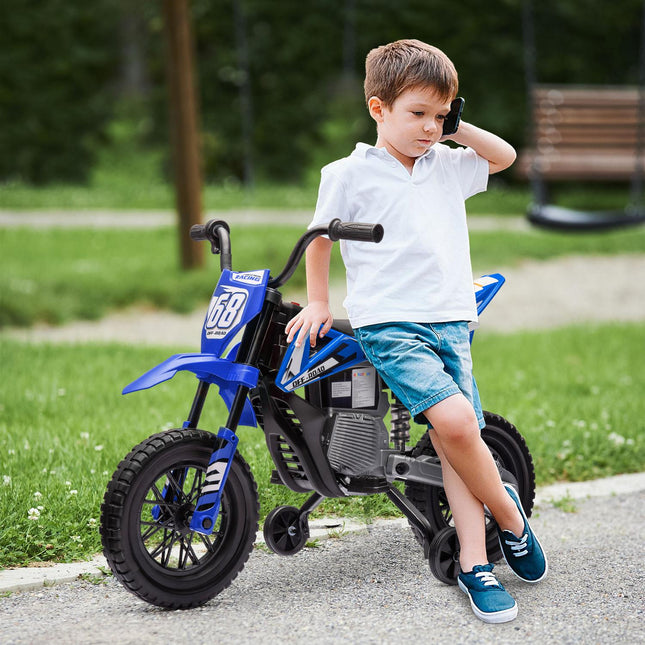 Electric motorcycle for children, 12V, music, 3-6 years, blue
