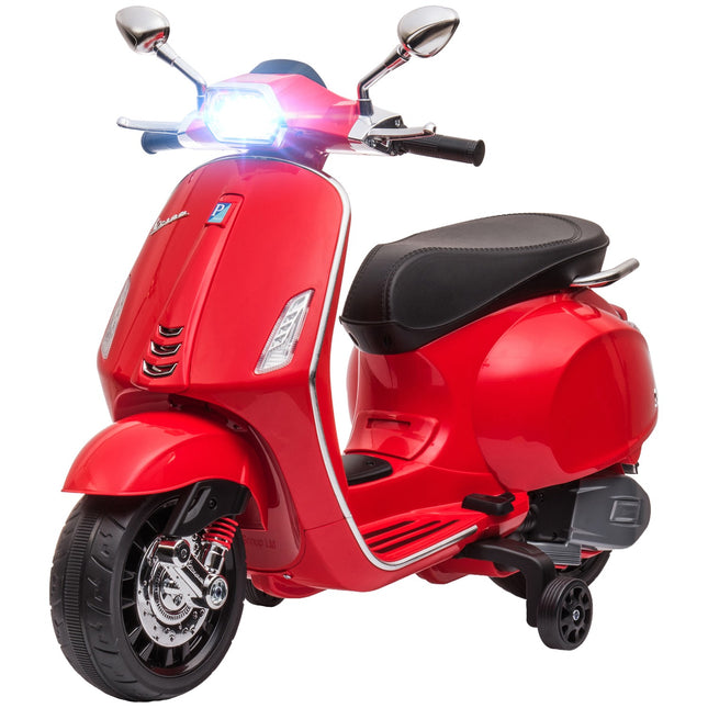 Electric motorcycle for children, 6V, MP3 & LED lights, red