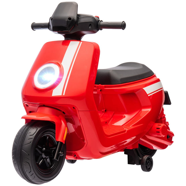 Electric motorcycle for children, 6V, music & light, red