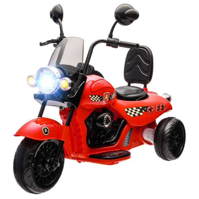 Electric motorcycle for children, LED, Music, 3-6 years, Red