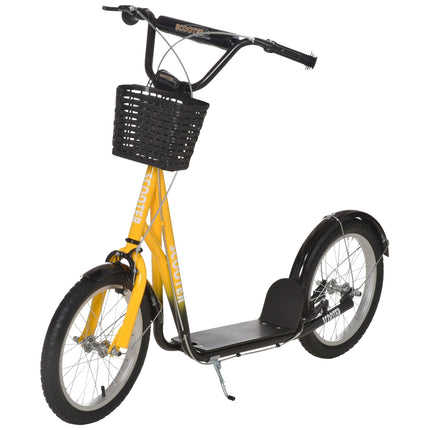 Children's height-adjustable scooter, 2 brakes, large wheels