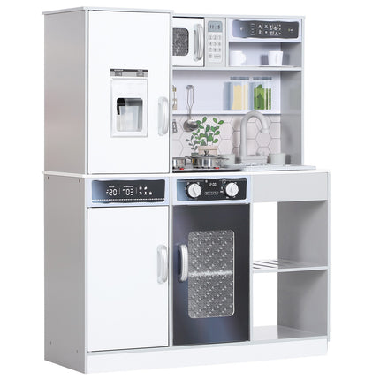 Children's kitchen play set with lights, sounds and accessories