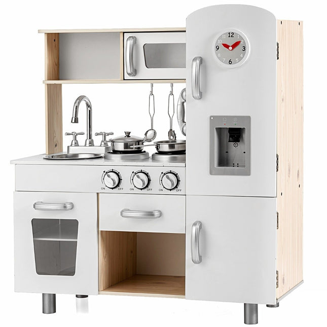 Children's kitchen with realistic light & sound & refrigerator 72.5 x 29 x 81.5 cm white