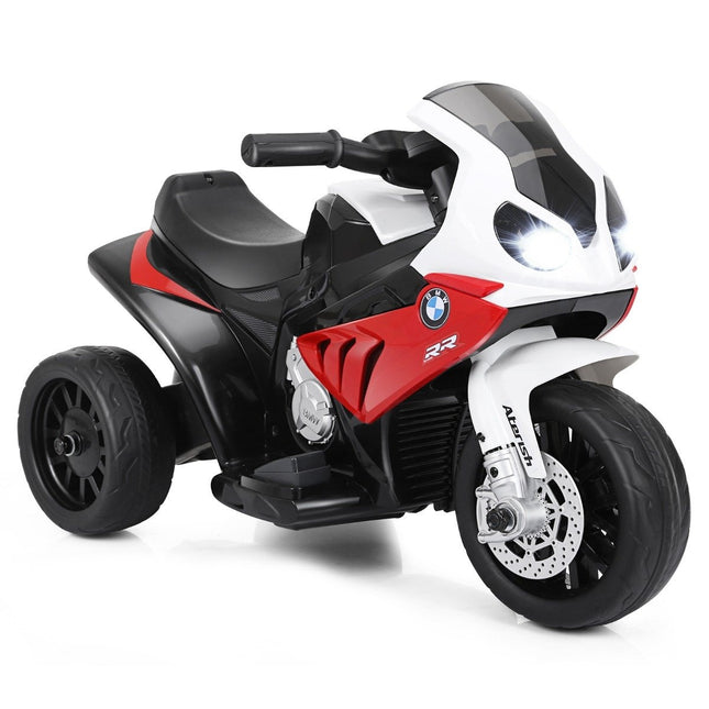 Children's motorcycle with training wheels 6 V electric motorcycle with music 66 x 37 x 44.5 cm red