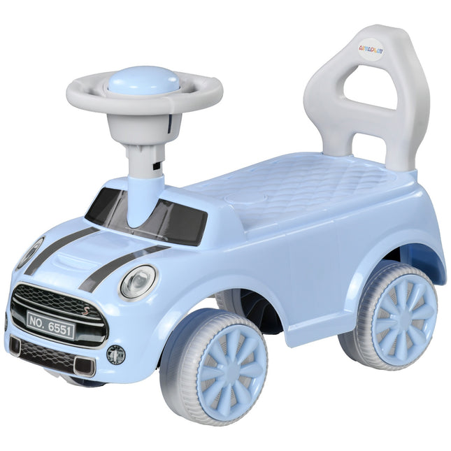 Light blue children's car with anti-tip, 53x52x35 cm